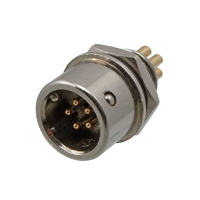 Разъём быстроразъёмный RUICHI XS9-5(Zn) panel plug, 5-ти контактый фото 1