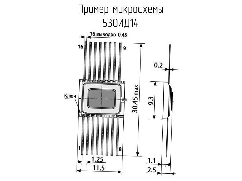 Отечественные микросхемы 530ИД14 фото 2