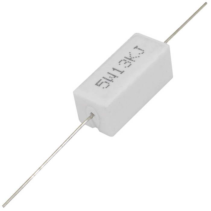 Мощный постоянный резистор XIN HUA RX27-1 13 кОм 5W 5% / SQP5, керамо-цементный  корпус фото 1