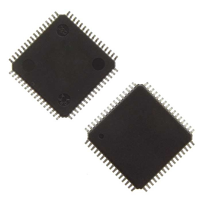 C8051F023-GQR, Микроконтроллер Silicon Laboratories Inc семейства 8051, 25МГц, 64кБ Флэш- память,  корпус  TQFP-64 фото 1