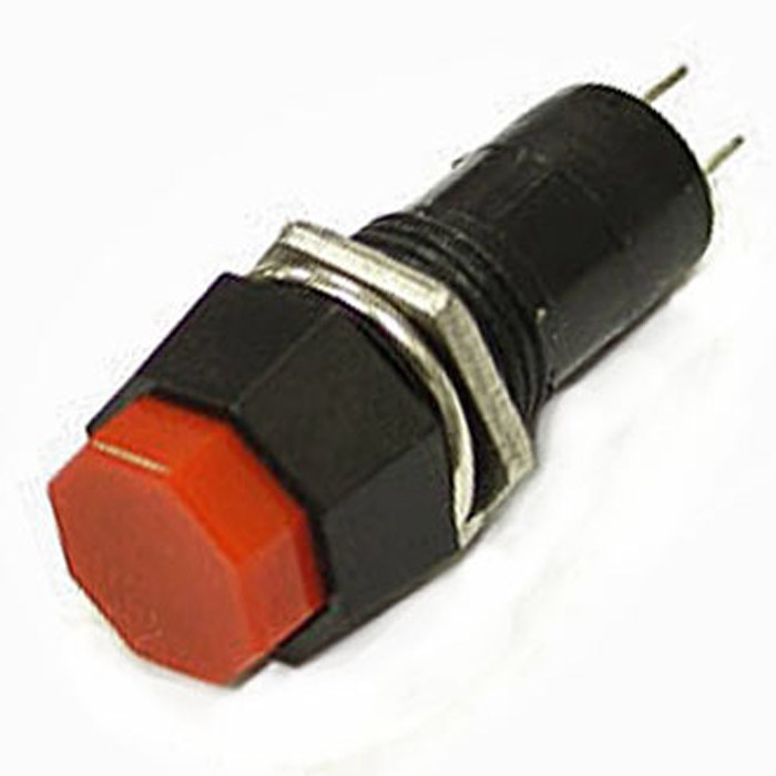 Кнопочный переключатель RUICHI PBS-14A, ON-OFF, красный фото 1