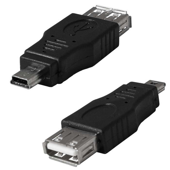 Разъём USB RUICHI USB 2.0A(f)-mini USB B(m) фото 1