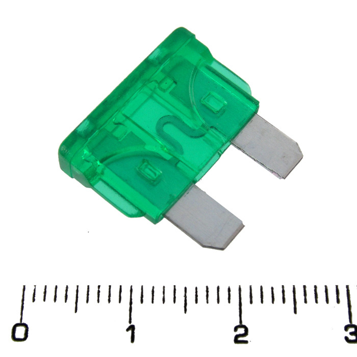 Предохранитель флажковый макси RUICHI S1035-3, 30 А, 32 В, -40…+125 °C фото 1