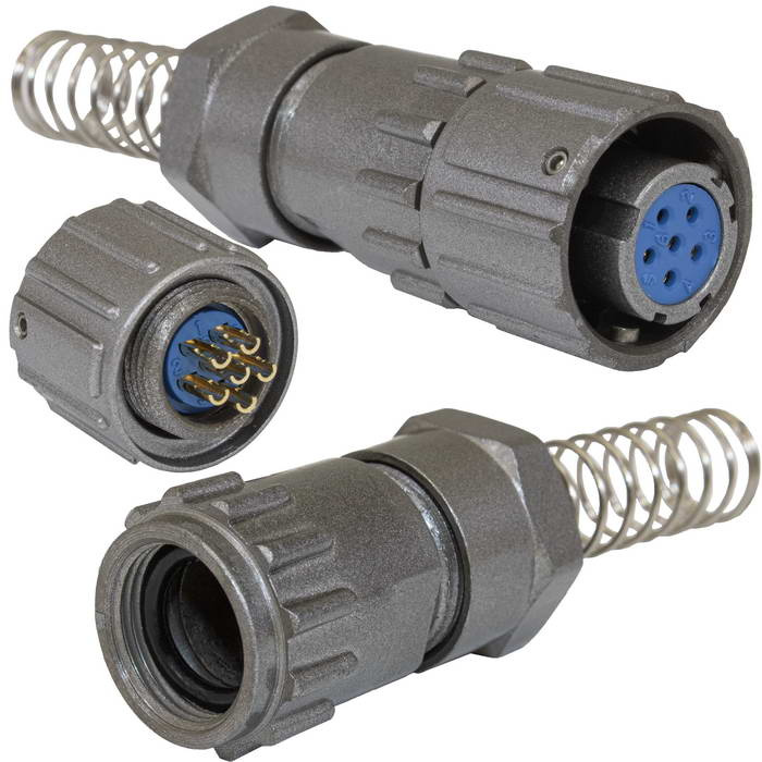 Разъём быстроразъёмный RUICHI FQ14-6pin TK-8, 6-ти контактный фото 1