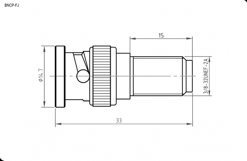 Разъём высокочастотный RUICHI BNCP-FJ, обжимной фото 2