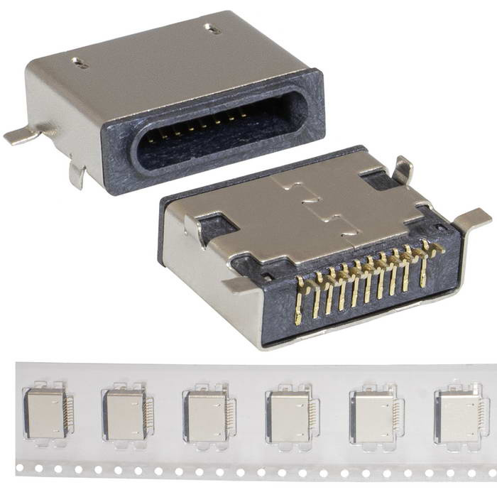 Разъем RUICHI USB3.1 TYPE-C 10PF-075 10 контактов фото 1