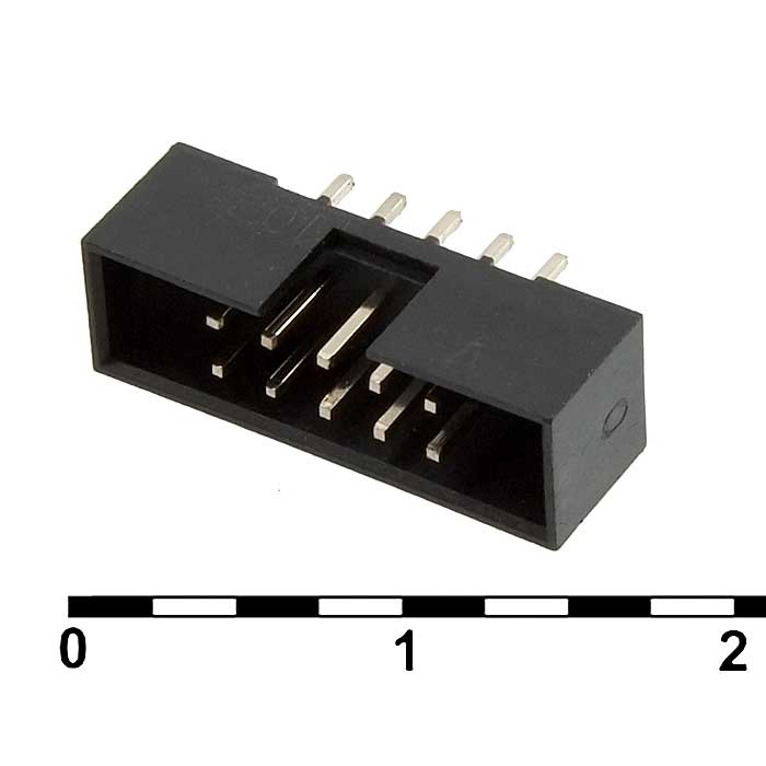Разъём IDC RUICHI BH2-10(IDC2-10MS)наклон 2.00 мм, 10 контактов фото 1