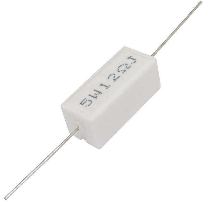 Мощный постоянный резистор XIN HUA RX27-1 12 Ом 5W 5% / SQP5, керамо-цементный  корпус фото 1