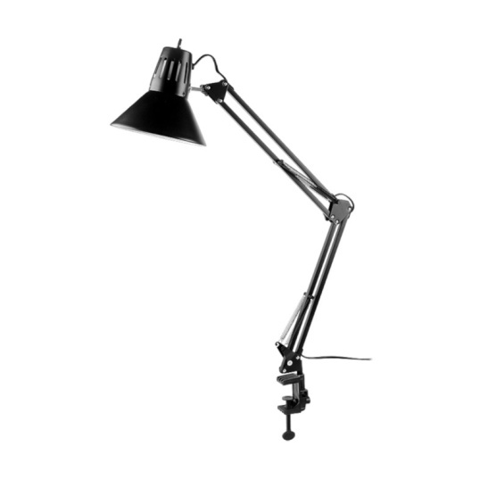 Светильник настольный LED General GTL-043 (800143) на струбцине 60W черный фото 1