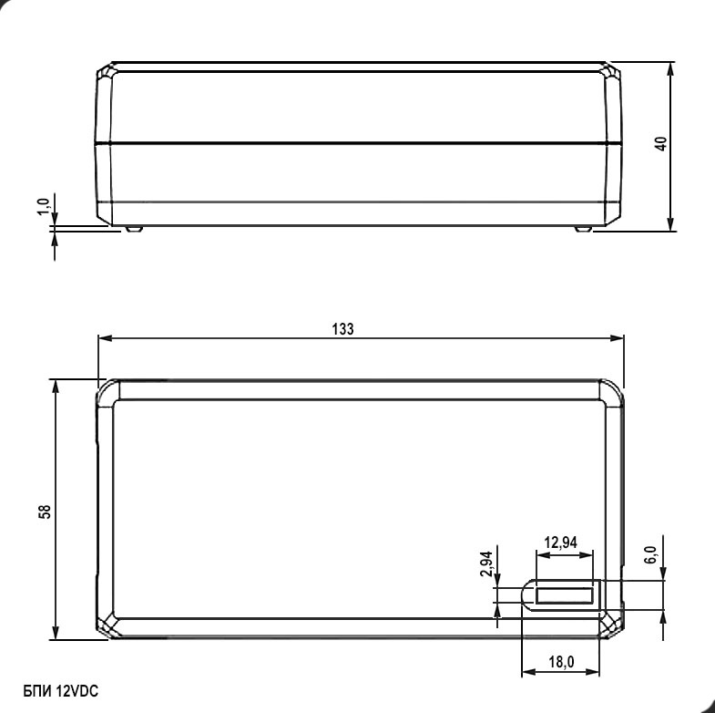 Импульсный блок питания RUICHI, постоянный ток (DC), 12 В, 5 A, штырьковый разъем 2.1/2.5х5.5 мм фото 2