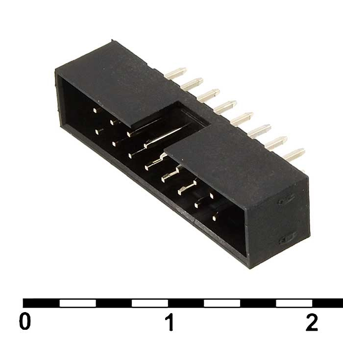 Разъём IDC RUICHI BH2-16(IDC2-16MS)наклон 2.00 мм, 16 контактов фото 1