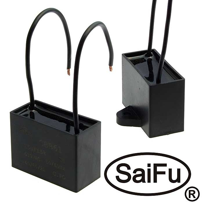 Пусковой конденсатор SAIFU CBB61, 15 мкФ, 630 В фото 1