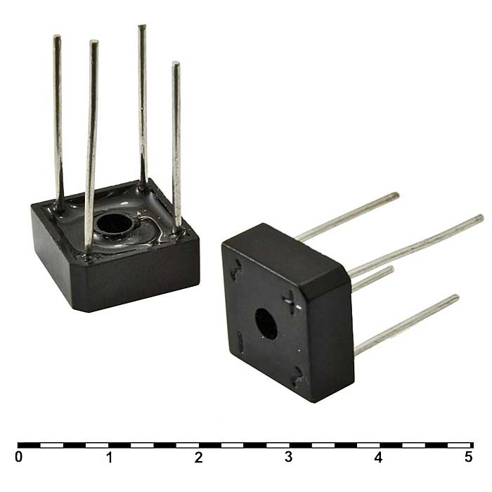 KBPC110 RUICHI диодный мост, 1000 В, 3 А, KBPC-6 фото 1