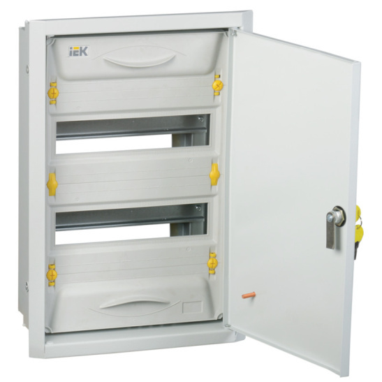 Корпус металлический IEK ЩРв-24з серый PRO IP31 460х310х130 (MKM15-V-24-31-ZU) фото 1