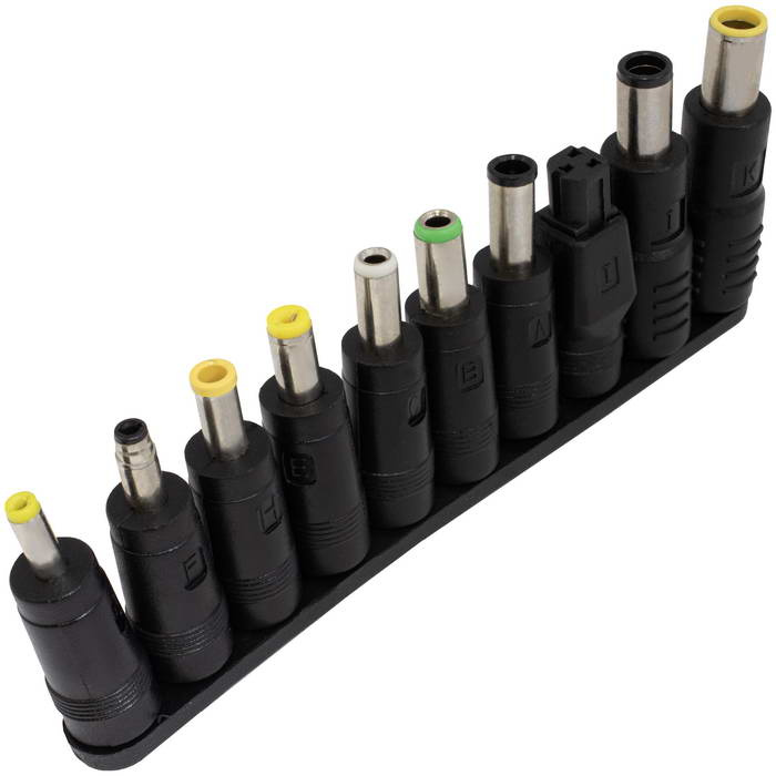 Переходной разъём RUICHI DC 5.5*2.0 to 10 adapters, съемные насадки фото 1