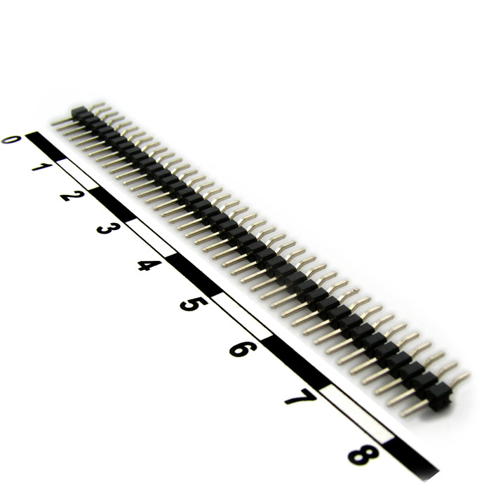 Штыри и гнезда для плат 2.00мм PLS2 1x40ST  pitch 2.00 mm фото 1
