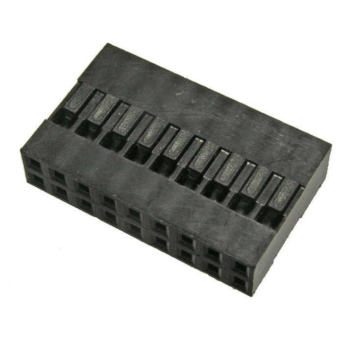 Гнездо для плат 2.54 мм RUICHI BLD 2x09 (BLD-18), 18 контактов фото 1