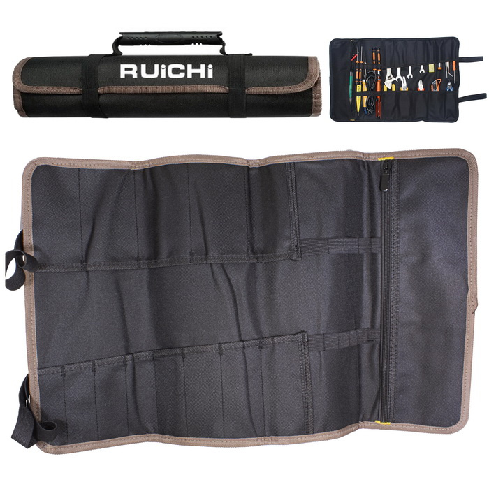 Сумка для инструмента RUICHI RH-101, 585х355х20 мм, переносная, скрутка с ручкой, полиэстер, коричневая фото 1