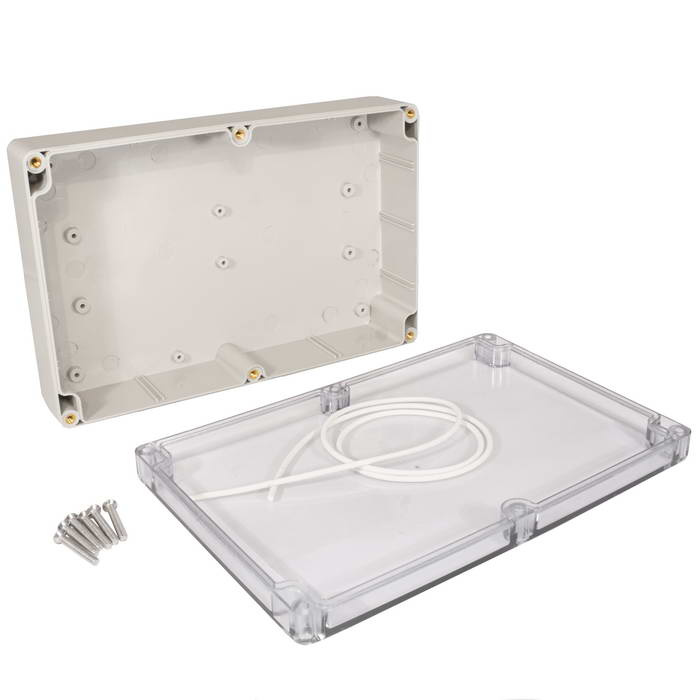 Корпус для РЭА пластиковый влагозащищенный ZTM-ELECTRO Z10-38C, IP65, 222x145x55 мм, с прозрачной крышкой фото 1