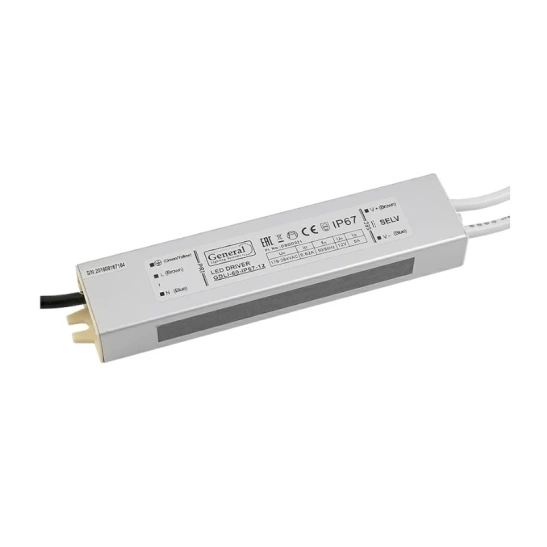 Драйвер General LED (513300) GDLI-60 60 Вт 12 В для светодиодной ленты IP67 фото 1