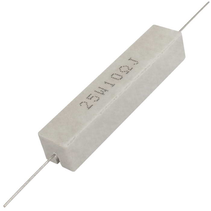Мощный постоянный резистор RUICHI RX27-1 10 Ом 25W 5% / SQP25, керамо-цементный  корпус фото 1