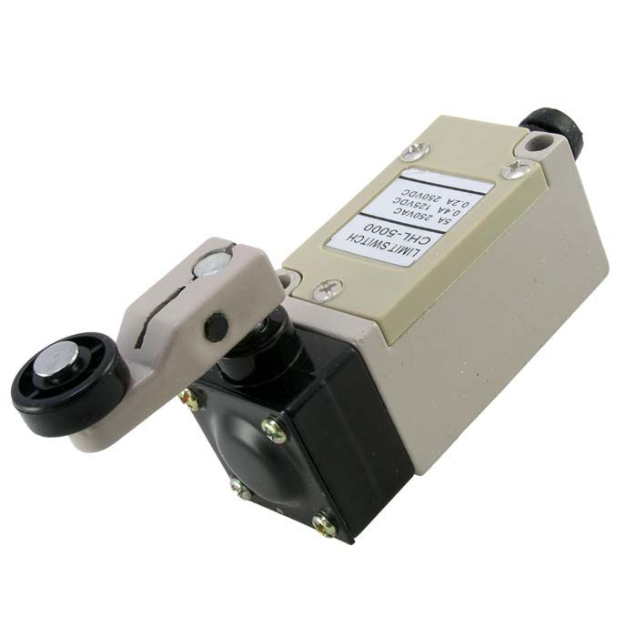 Выключатель путевой c поворотным рычажным роликом RUICHI HL-5000, NO-NC (4P), IP65, 5 А, 250 В, 25 мОм, корпус металлический, крышка корпуса пластиковая фото 1