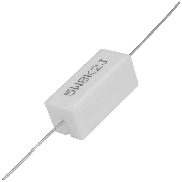 Мощный постоянный резистор XIN HUA RX27-1 8.2 кОм 5W 5% / SQP5, керамо-цементный  корпус фото 1