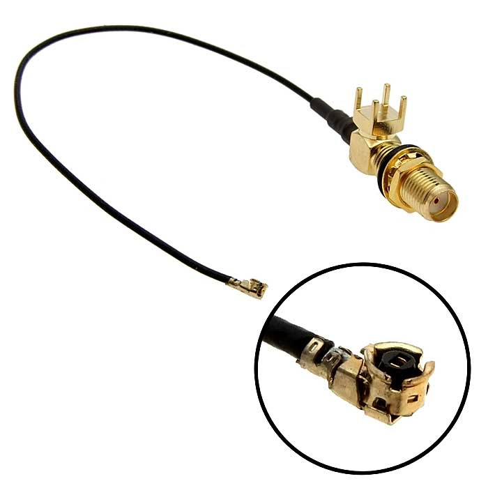 Разъём высокочастотный RUICHI IPX -1.13-15CM-SMA-KYWE, длина 15 см фото 1