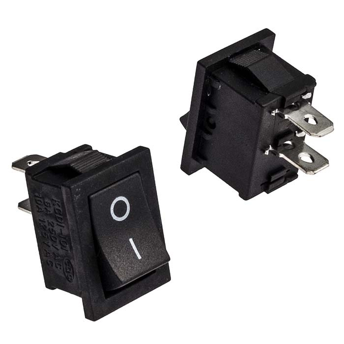 Клавишный переключатель RUICHI KCD1-101-C3-B/2P, ON-OFF фото 1