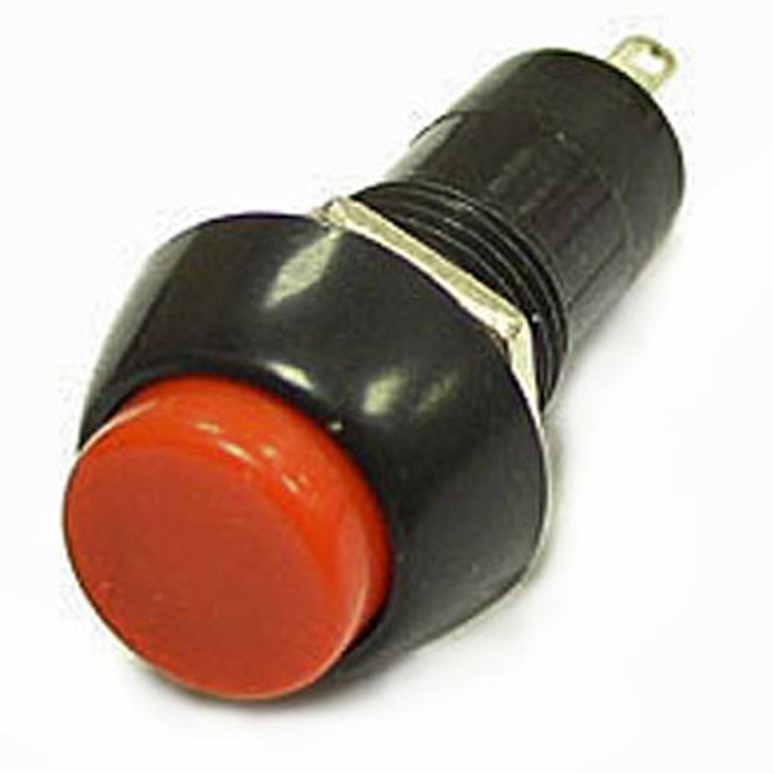 Кнопочный переключатель RUICHI PBS-11A, OFF-ON, красный фото 1