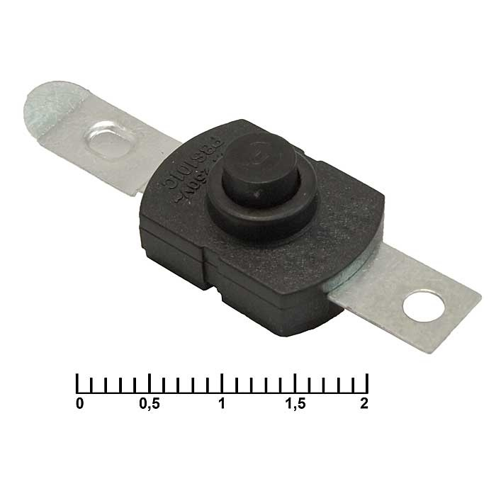 Кнопочный переключатель RUICHI PBS101C395, 1.5 A, 250 В, ON-OFF фото 1