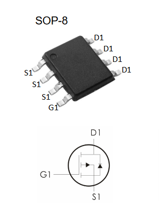 AO4409 JSMSEMI полевой транзистор (MOSFET), P-канал, -30 В, -14 А, 11 мОм, 37 нКл, SOP-8 фото 2