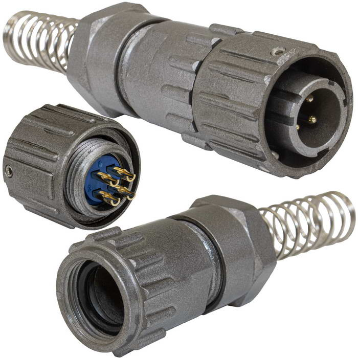Разъём быстроразъёмный RUICHI FQ14-4pin TJ-8, 4-х контактный фото 1