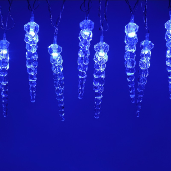 Гирлянда светодиодная ЭРА "Сосульки"  (EGNIG-IC) 20 LED, 3,8 м, синий, IP20 фото 1