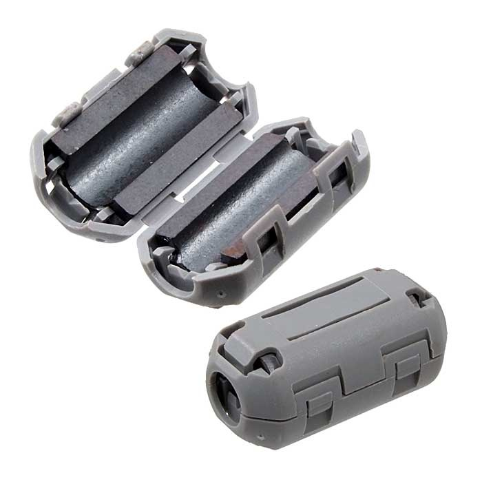 Фильтр ферритовый на провод RUICHI ZCAT1730-0730A, серый, в корпусе фото 1