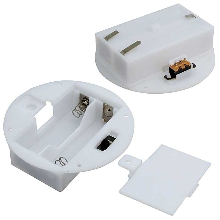 Батарейный отсек RUICHI AA*2 switch D67*18 мм, закрытый фото 1