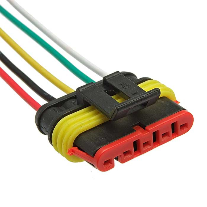 Разъём авт. соединитель RUICHI DJ7051-1..5-21 (18AWG 200 мм), 12/ 24 (DC) В фото 1