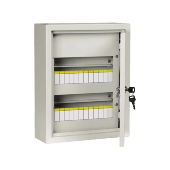 Корпус металлический IEK ЩРн-24з серый IP54 410х330х120 (MKM11-N-24-54-Z) фото 1