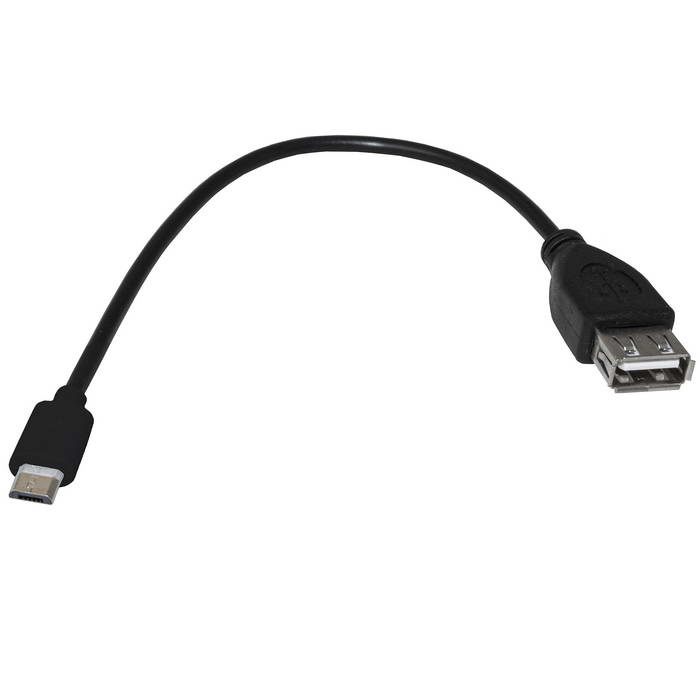 Компьютерный шнур RUICHI USB 2.0 A(f)-micro USB B(m) B 0.2 м фото 1