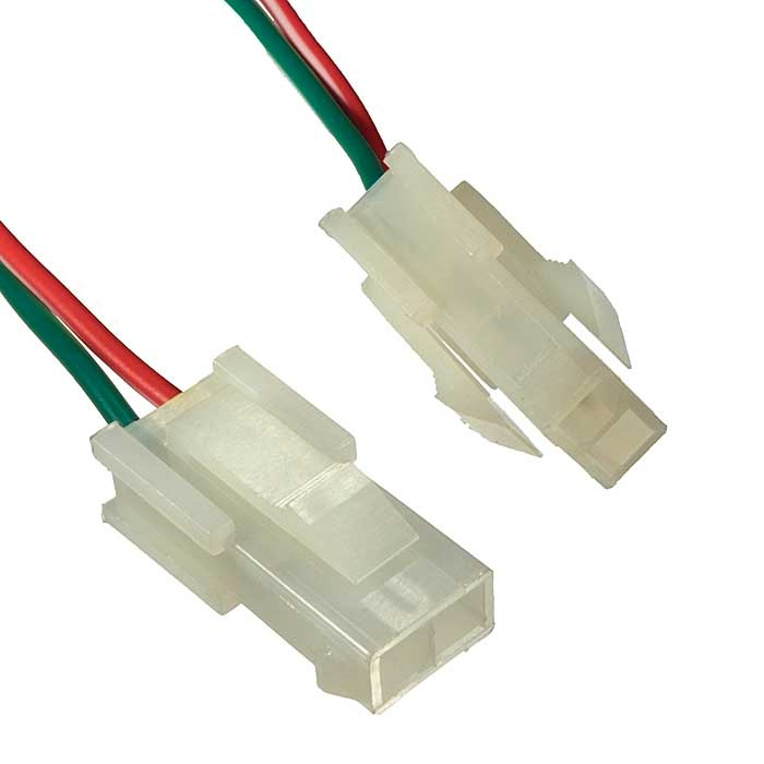 Межплатный кабель питания (вилка) типа Mini-Fit RUICHI 2x1, AWG20, 0,3 м фото 1