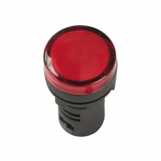 Лампа AD22DS(LED)матрица d=22мм красный 230В IEK (BLS10-ADDS-230-K04) фото 1