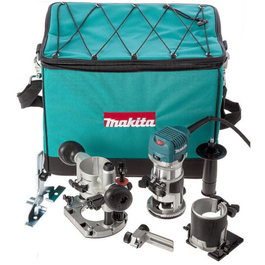 Фрезер кромочный Makita RT 0700 СX2+набор оснастки, Макита фото 1