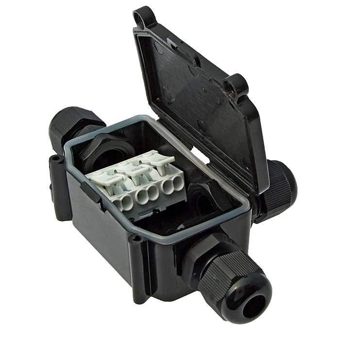 Коробка распределительная RUICHI BOX-3 IP65 3pin PC923B 10A/450V, пластик фото 1