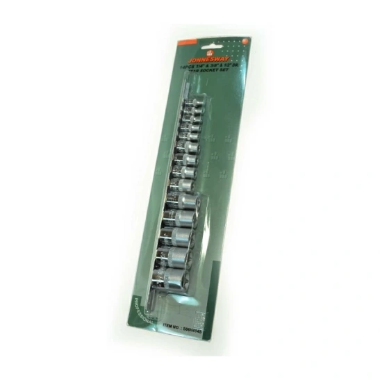 Набор головок торцевых 12-гранных 1/2" на рельсеSAE 3/8--1-1/8,S05H4213S фото 1