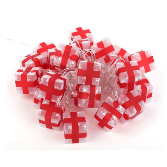 Гирлянда светодиодная ЭРА "Подарки"  (ENIN-3P) 20 LED, 3 м, белый, IP20 фото 1