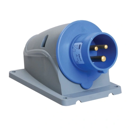 Вилка стационарная MAGNUM ССИ-513  16А-6ч/200-250В  2Р+РЕ  IP44 ИЭК фото 1