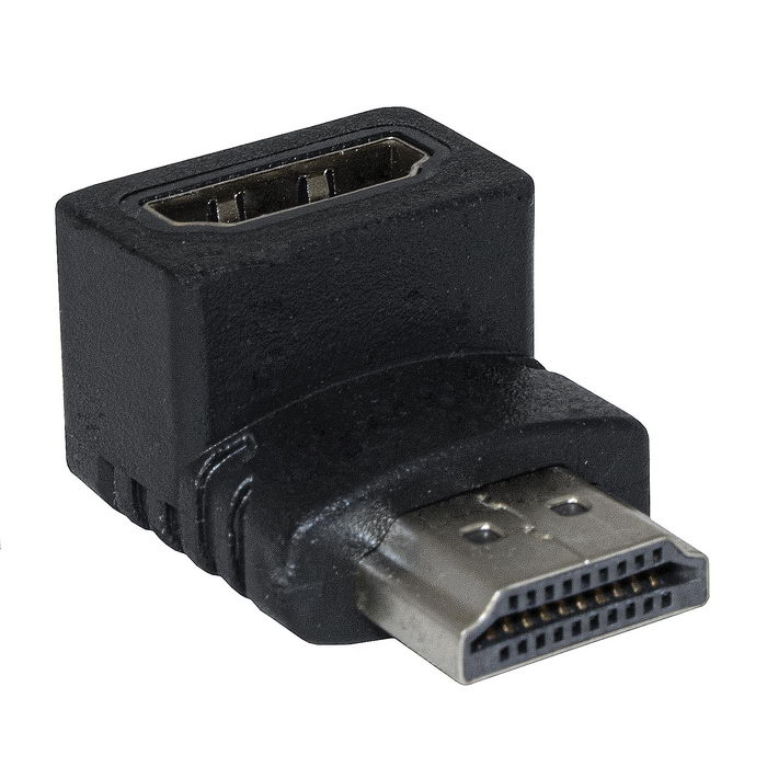 Разъём RUICHI HDMI(m)-HDMI(f), угловой фото 1