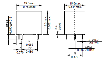 Электромагнитные реле NT73-2-C-15-DC5V-0.36 FORWARD фото 2