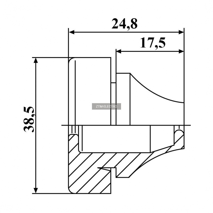 Кабельный ввод ZRS M32W, EPDM фото 2