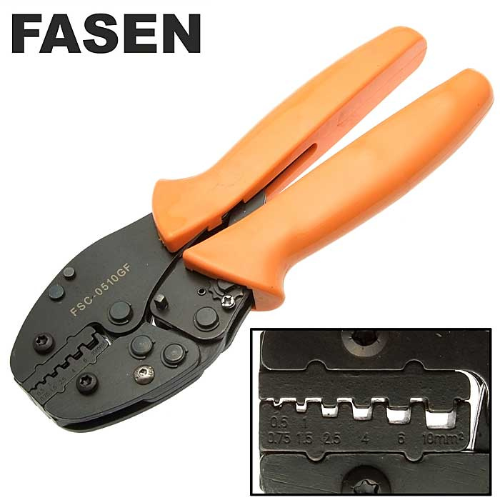 Кримпер для обжима кабельных наконечников FASEN FSC-0510GF фото 1